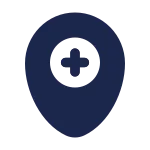 Map Point Hospital SVG Icon